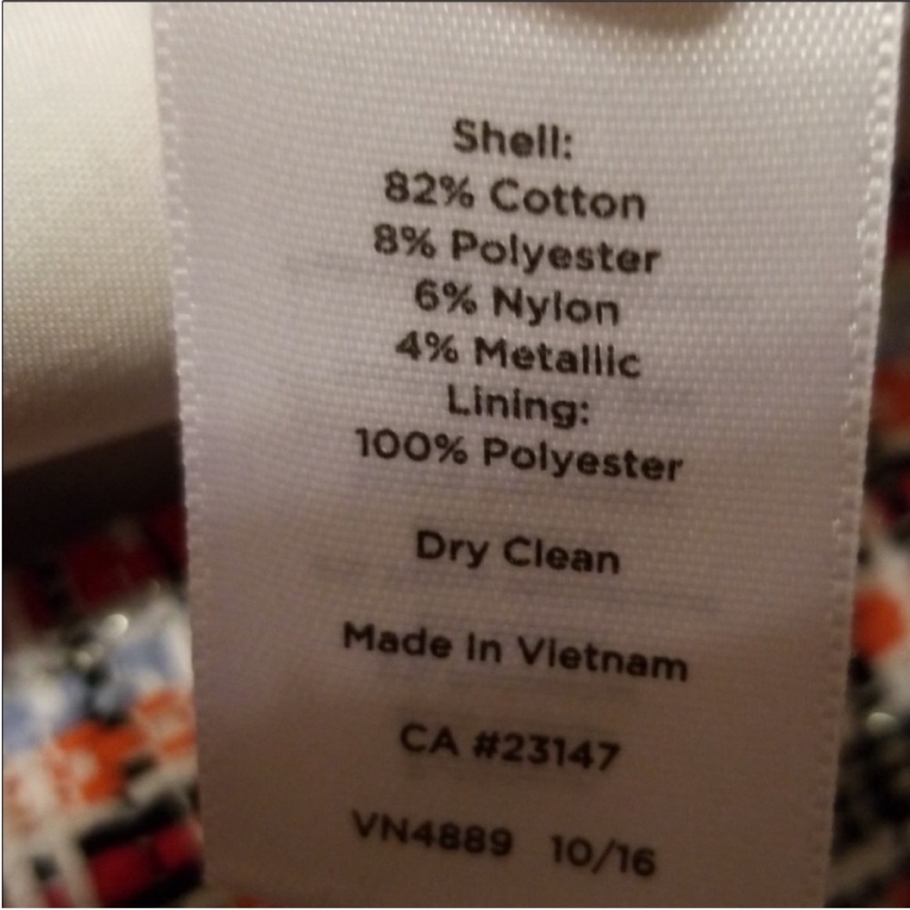 Talbots Multicolored Metallic Tweed Midi Skirt - image 4